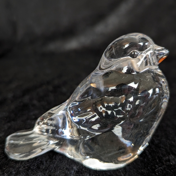 Fenton Clear Glass Bird - Picture 1 of 5